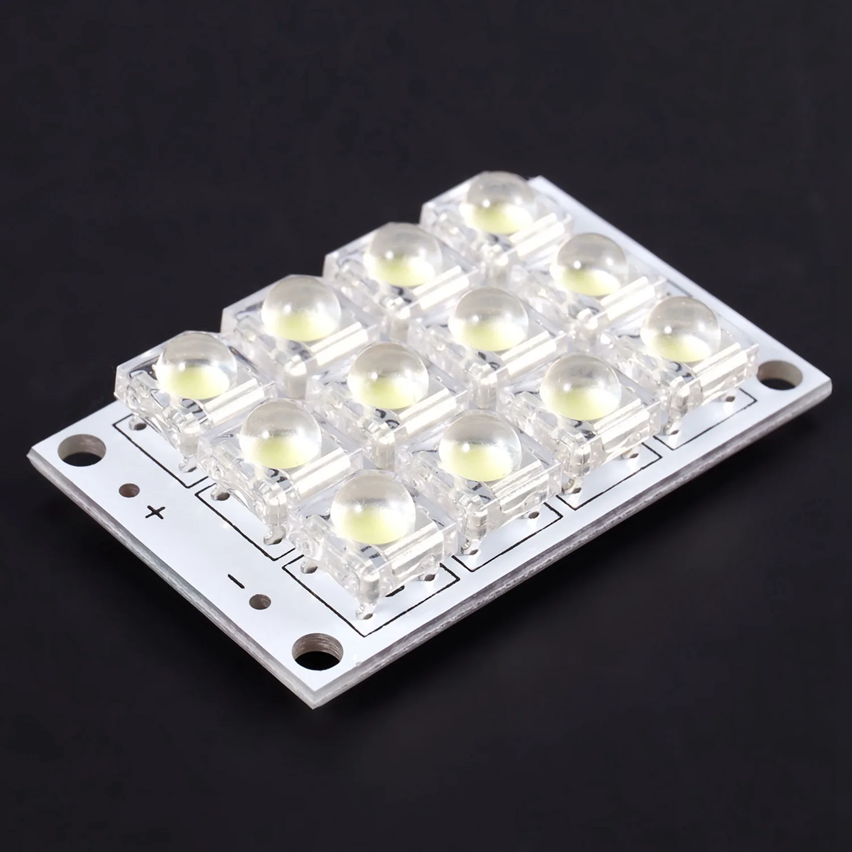 ABJN-4X 새로운 DC 3V 5V 12 LED 슈퍼 브라이트 화이트 피라냐 LED 회로 기판 LED 조명 라이트 요트