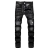 Dsq2 Men's Ripped Jeans Luxury Brand Light Blue Holes Long Jeans Quality Street Fashion Male Stretch Skinny Pants Men Clothing 5