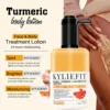 KYLIEFIT Natural Turmeric Brightening Body Lotion, Reduce Blemish, Acne, Smooth , Glowing & Hydration Cream, For All Skin Types 2