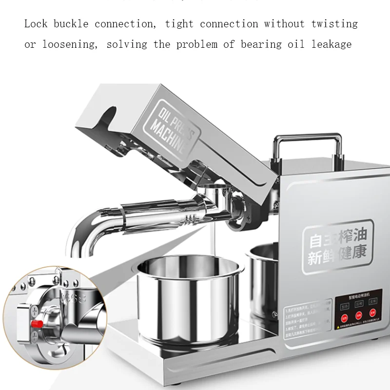 Oil Extraction Machine Cold Oil Press Machine Home Heat Olive Oil Extractor Sunflower Seeds Hydraulic Oil Extracting Machine 6