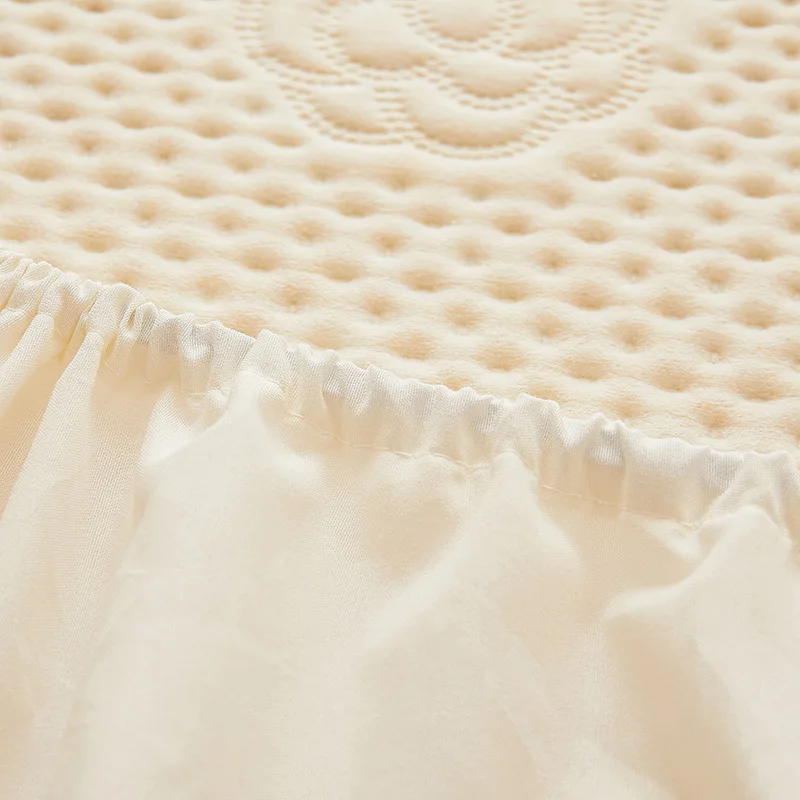Cotton Fitted Sheet with Elastic Band Solid Color Anti-slip Soybean Fiber Mattress Cover For Single Double King Queen Bed 6