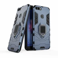 Phone Holder Ring Case For Huawei P Smart 5.65inch Shockproof Cover For Huawei P Smart 2018 FIG-LX1 PSmart FIG-LA1 FIG-LX2 LX3 2