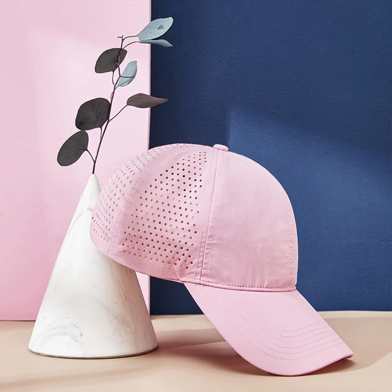 New Custom Logo Unisex Mesh Quick-drying Baseball Caps Fashion Women Casual Adjustable Snapback Cap Men Breathable Trucker Hat 5