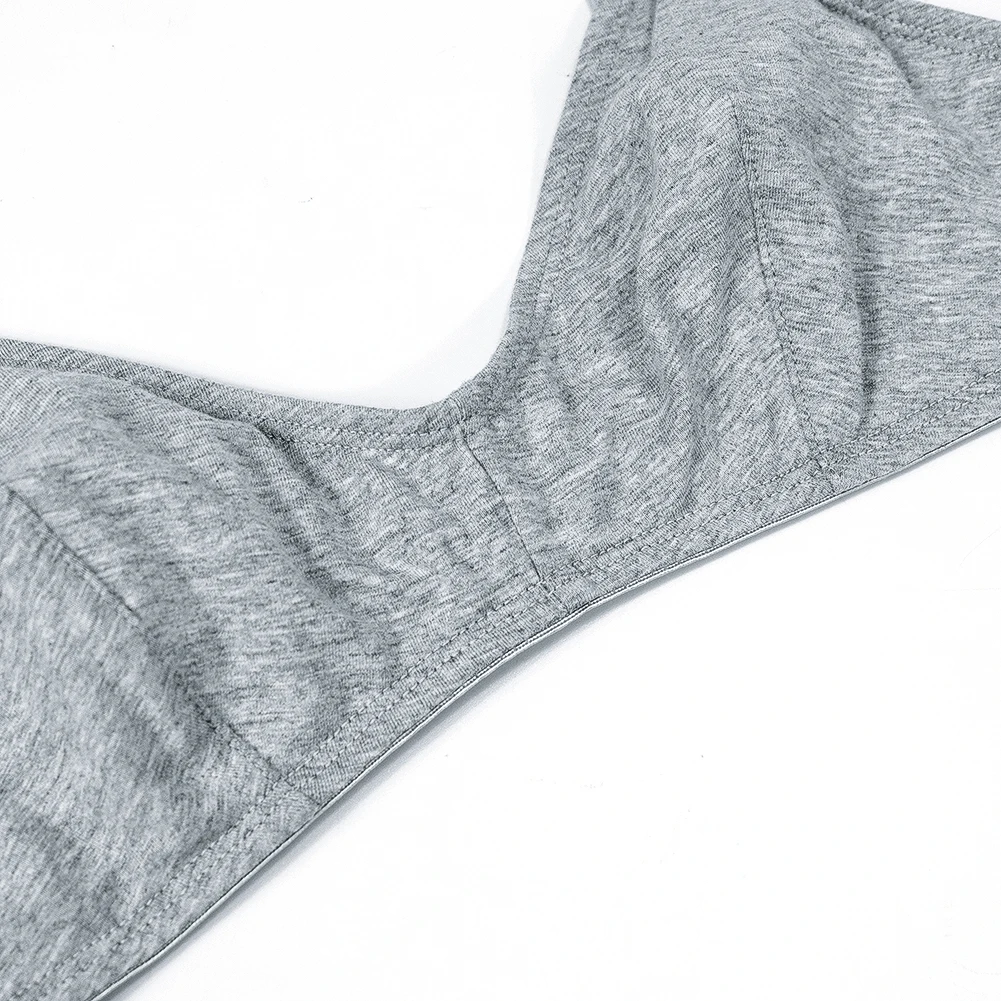 Ultra Thin Wire-Free Bra - Breathable Comfortable Underwear 2PCS Grey Beige Black