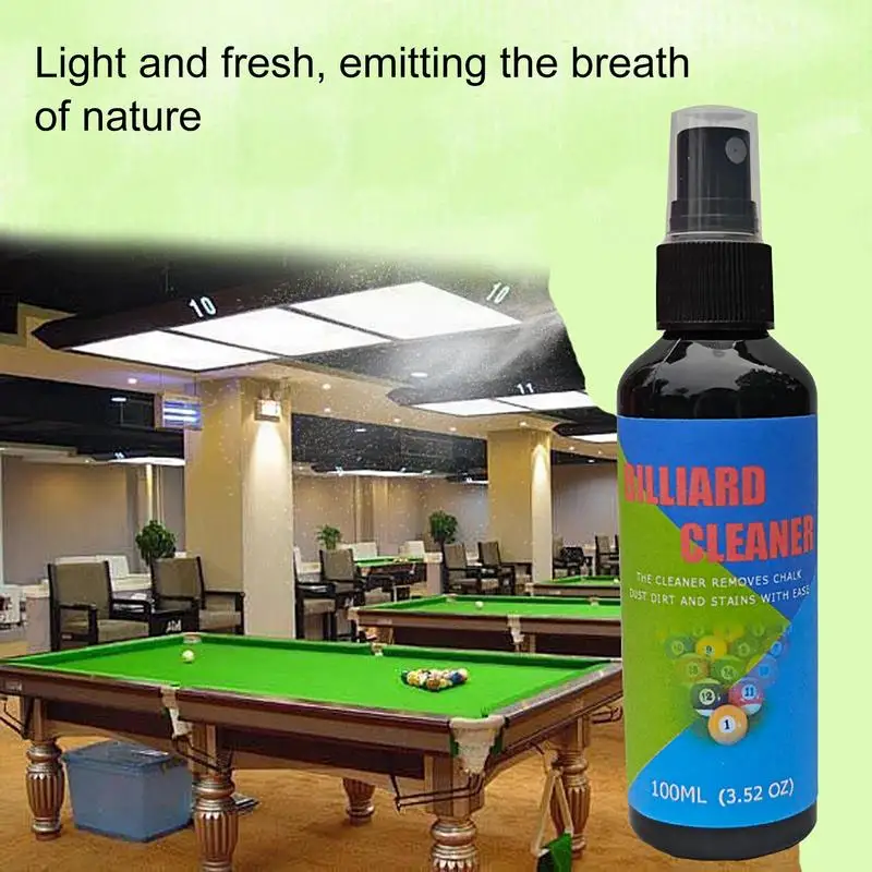100ml Billiard Ball Cleaning Agent Pool Ball Spray Billiard Ball Maintenance Cleaner Pool Ball Polish Agent for Billiard clean