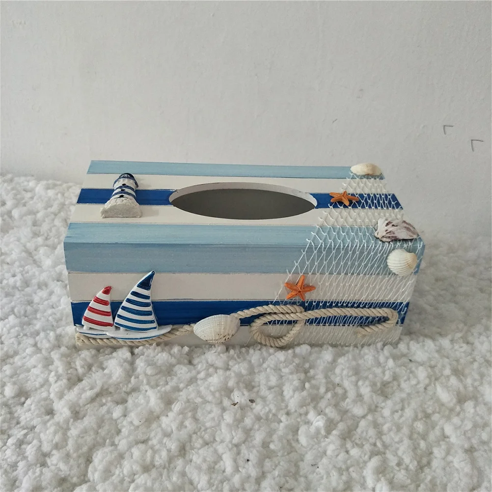 

Tissue Paper Box Cover Nautical Tabletop Decor Rustic Tissue Box Cover Napkin Box Holder Decorative Tissue Box Nautical Gifts