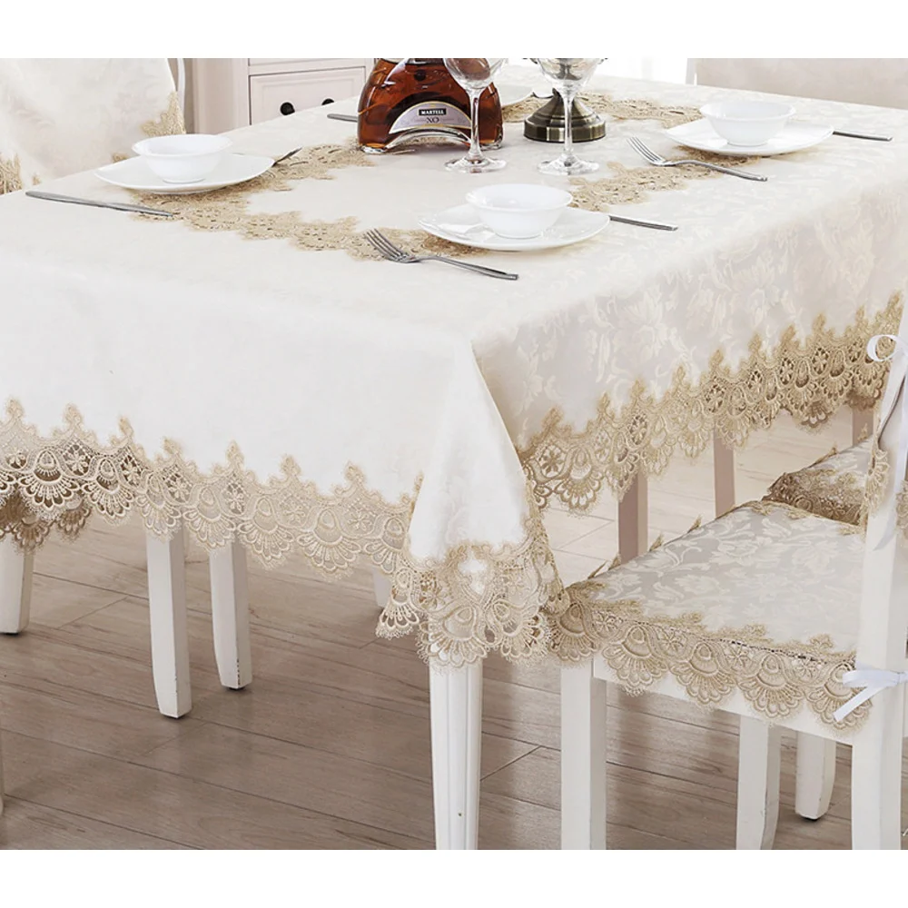 Nappe en dentelle en dentelle soluble dans l'eau, nappe de table à thé, salon, nappe de salle à manger, taille et couleur de la nappe_voghion.com