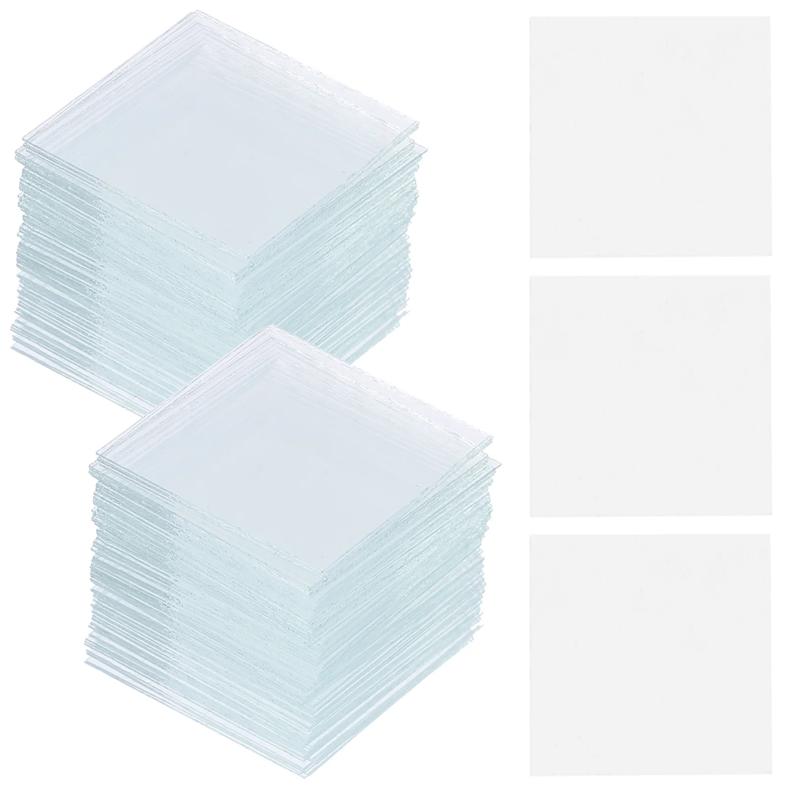 

500Pcs Microscope Slides Glass Coverslips Multi-use Cover Glass for Laboratory