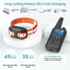 Electric Dog Training Collar Detachable Bark  Rechargeable Anti Barking Shock Vibration Collar for All Dogs Pet with Clicker 3