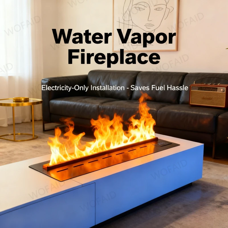 เตาผิงไฟฟ้าพกพา 3 มิติ แบบพ่นไอน้ำ ใช้พลังงานจาก USB ให้เอฟเฟกต์เปลวไฟโรแมนติก ดีไซน์น้ำหนักเบา เหมาะสำหรับตั้งแคมป์ เตาผิงไฟฟ้าปลอม 1