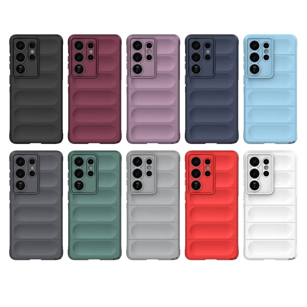 Luxury Wave Design Silicone Shockproof Bumper Case