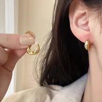 Retro Stainless Steel Twisted Spiral Statement Earrings 1