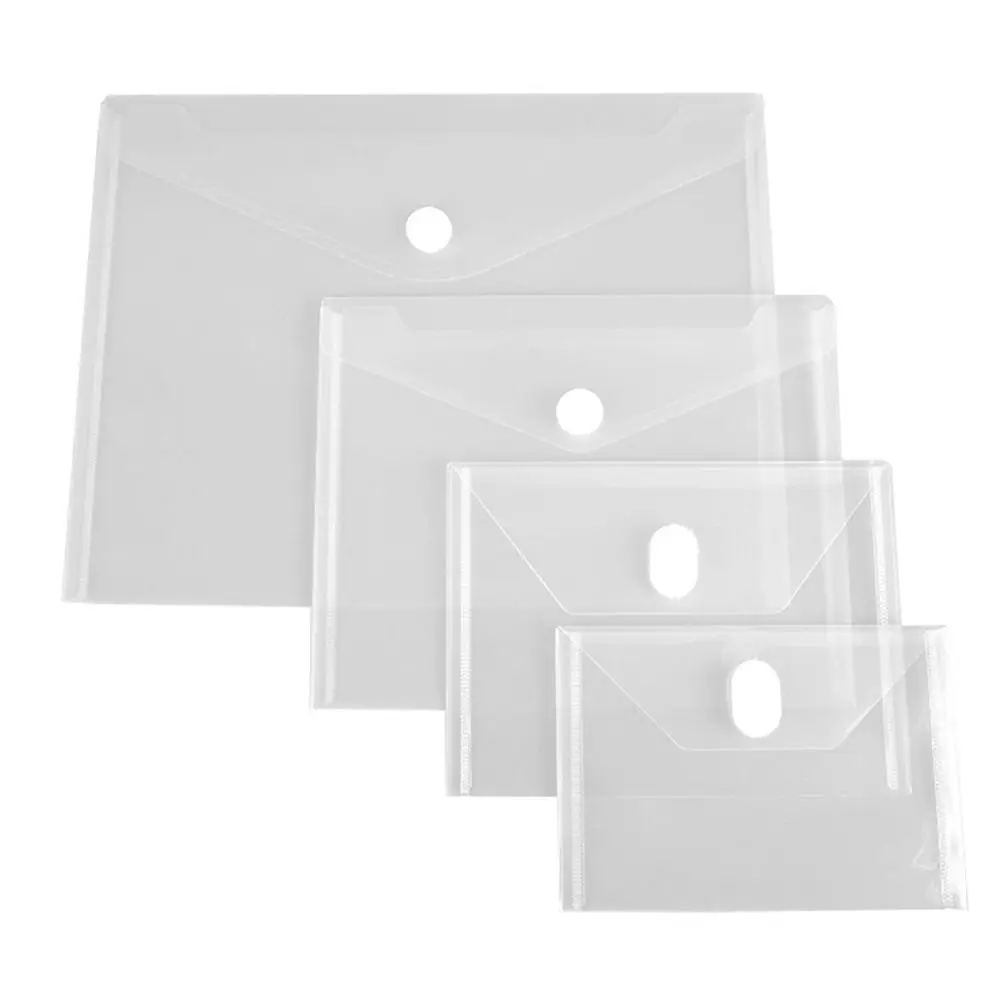 Waterproof Plastic File Folder Transparent Document Bag
