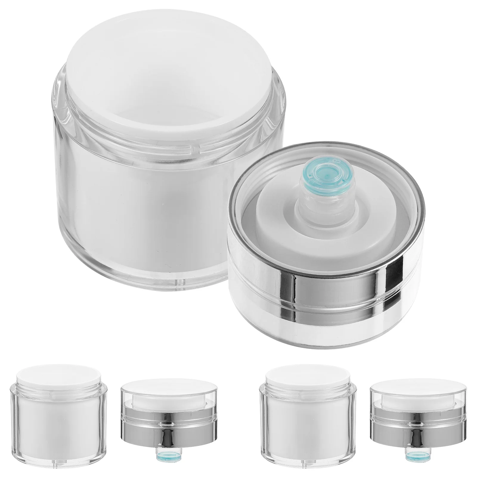 

Makeup Tools Press Cream Jar Lip Balm Containers Practical Airless Pump Bottles