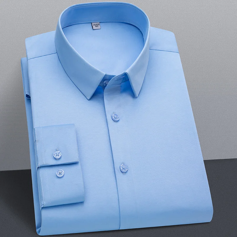 Men Shirts Long Sleeve Dress Shirts Male Slim Social Business Casual Shirt S-6XL dress shirts men casual shirts