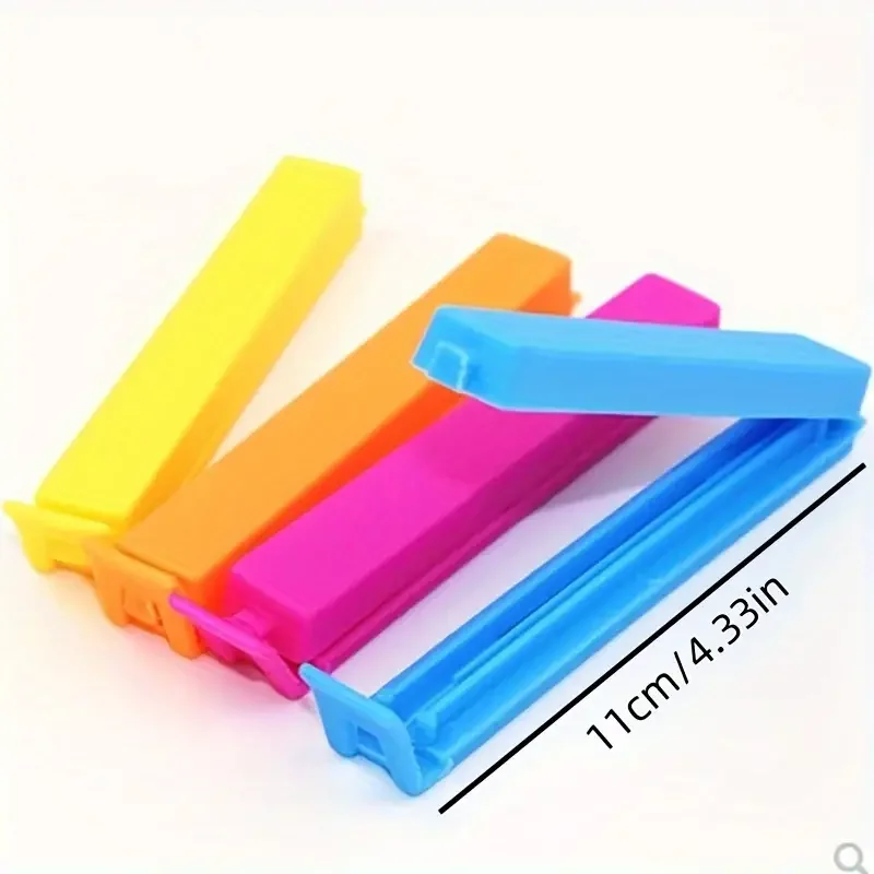 Bread Bag Clips Kitchen Bag Clips Sealing Clips Storage Bag Clips Bag Clips 10/20Pcs Portable New Kitchen Storage Food Snack Seal Sealing Bag Clips Sealer Clamp Plastic Tool Kitchen Accessories
