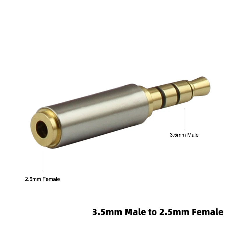 Earphone Jack Adapter Jack 3.5 mm to 2.5 mm Audio Adapter for Aux Speaker Cable Stereo Headphone Headset Mic 2.5mm Male to 3.5mm Female Plug Connector