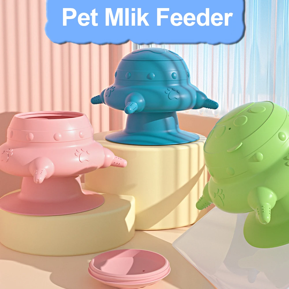 

200ML Silicone 4 Teats Simulation Nipples Pet Milk Feeder Pet Milk Bowl Feeder Newborn Kittle Puppy Nursing Drink Food Dispenser