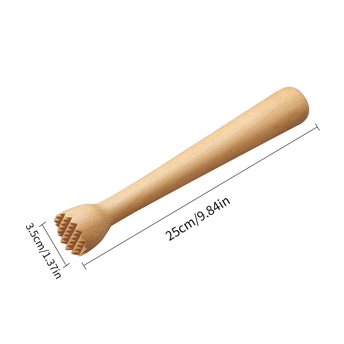 Wooden Muddler for Cocktails, Wood Ice Crusher Muddler Bar Tool, Kitchen Tool for Garlic Herbs Fruits bar tools