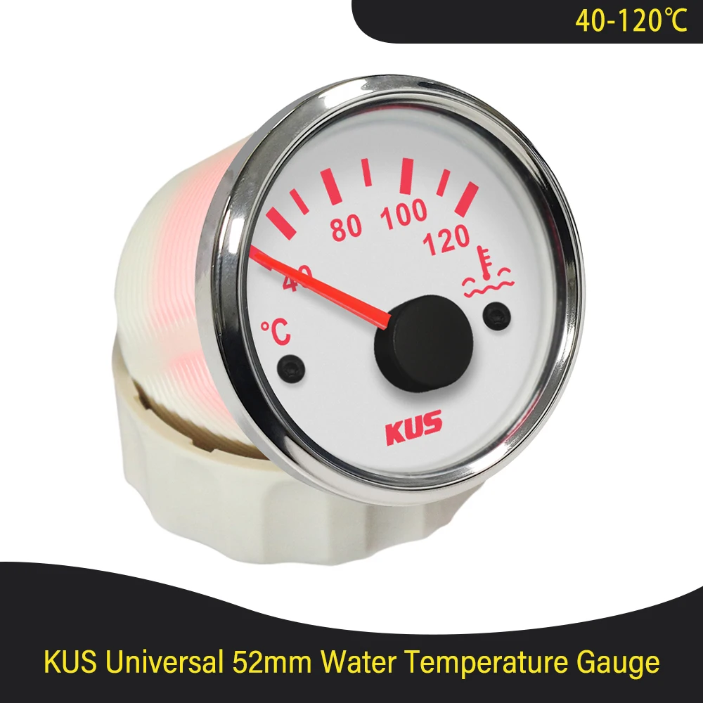 Kus New 52mm Water Temperature Gauge 40120℃ 25120℃ Degree Water Temp