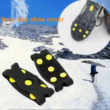 

1pair Snow Ice claw Climbing Anti Slip Spikes Grips Crampon Cleats Shoes Cover for women men Boots Cover