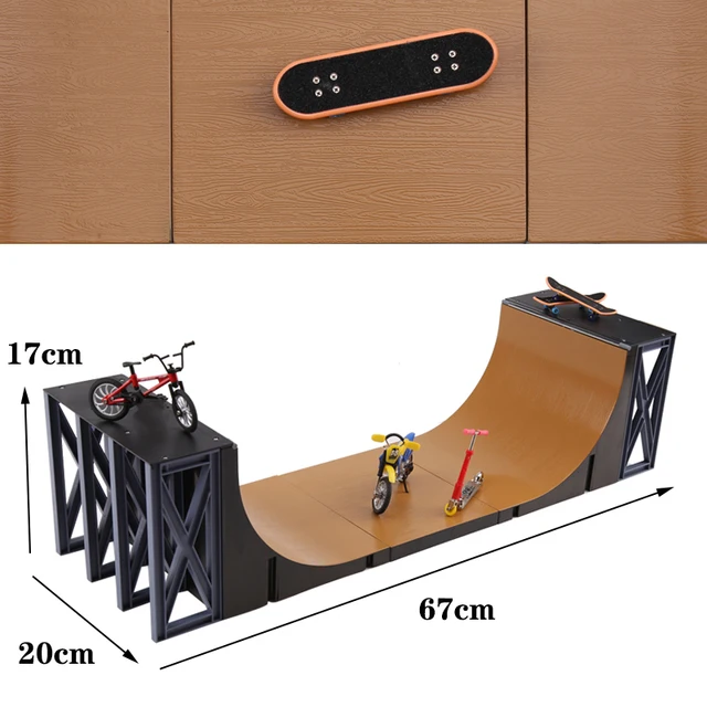 Oversized Finger Skateboard Scene DIY With Stunt Motorcycle Bike Scooter Parts For Tech Deck Venue Combination Indoor Home Toys 2