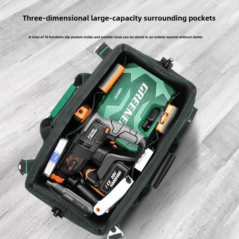Green Forests' Heavy-Duty Plastic Bottom Tool Kit - Trusted by Electricians for 10 Years | Waterproof and Wear-Resistant 2