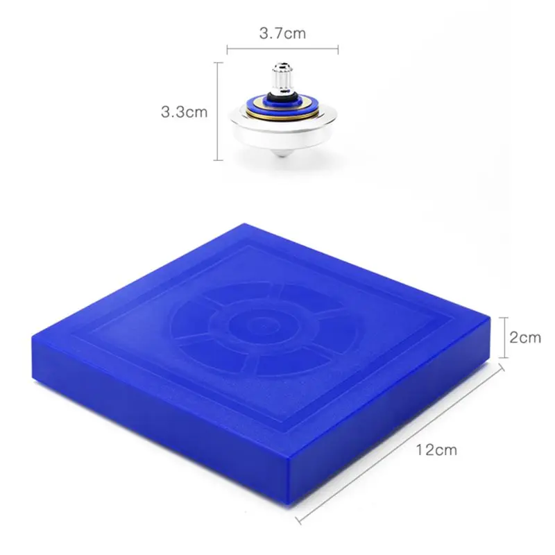 77HD Magnetic Gyro Toy Fidget Desk Toy Levitating Spinning Tops with Base Plate Non-Perpetual Motion Anxiety Office Decor
