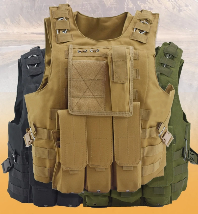 

Outlife USMC Airsoft CS Military Molle Combat Assault Plate Carrier Outdoor Clothing Hunting Vest Security Tactical Vest