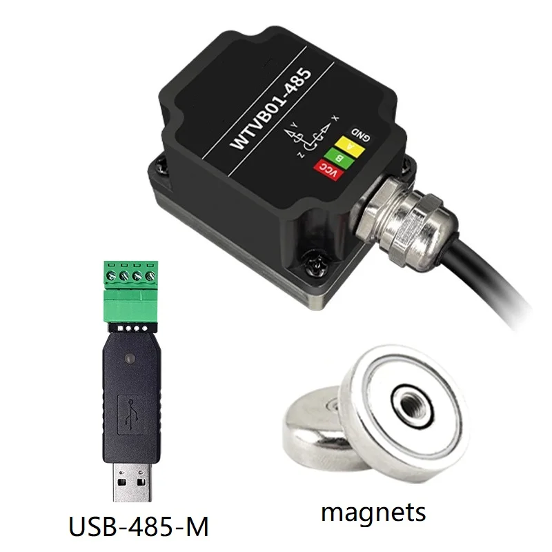 3 čepovec vibrace senzor posunu rychlost amplituda amplituda sensing motorový čerpadlo vibrace monitoring IP67 impregnace