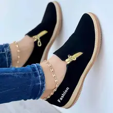 2022 Women Flat Shoes Fashion Casual Round Head Sports Shoes Couple Walking Flats Comfort Daily Female Footwear Zapatillas Mujer