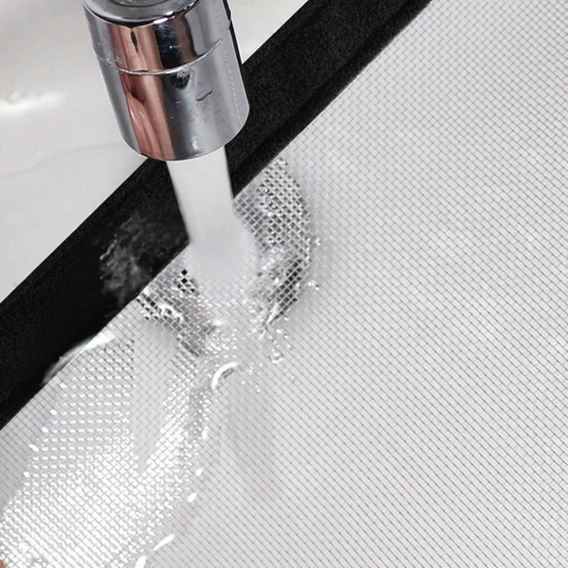 1PC Gray Self-Adhesive Window Screen Net, Reusable Mosquito Insect Protection, Fits Various Window Sizes, Easy to Remove & Clean 6