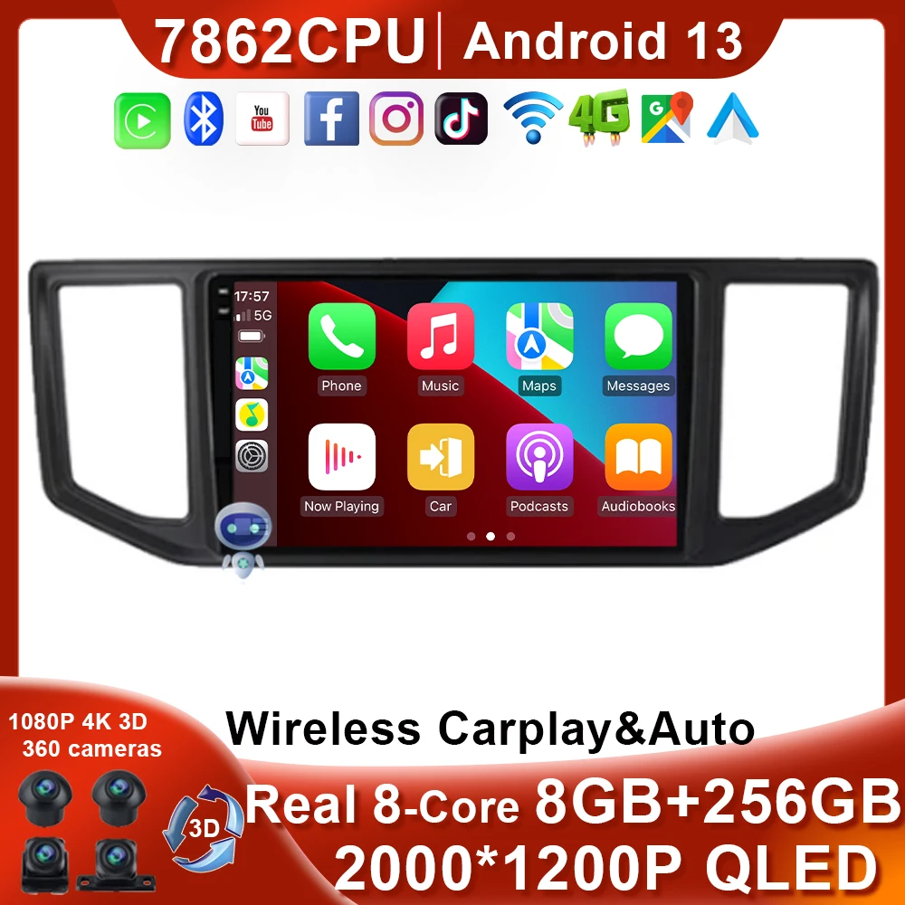 

Автомобильный мультимедийный плеер для Volkswagen VW Crafter, стерео-система 2 Din с GPS-Навигатором, Wi-Fi, FM-радио, для Volkswagen VW Crafter 2017 - 2021