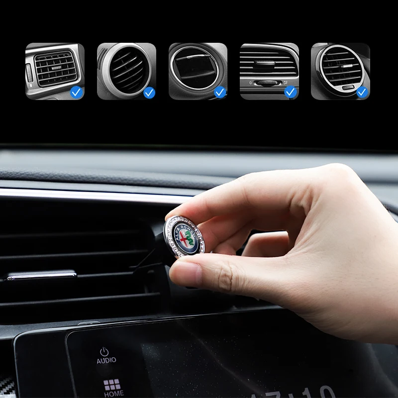 Deodorante per auto Accessori Auto Diffusore di profumo per interni per Alfa Romeo Giulietta Mito 159 Giulia Stelvio 156 147 Tonale - Image 2