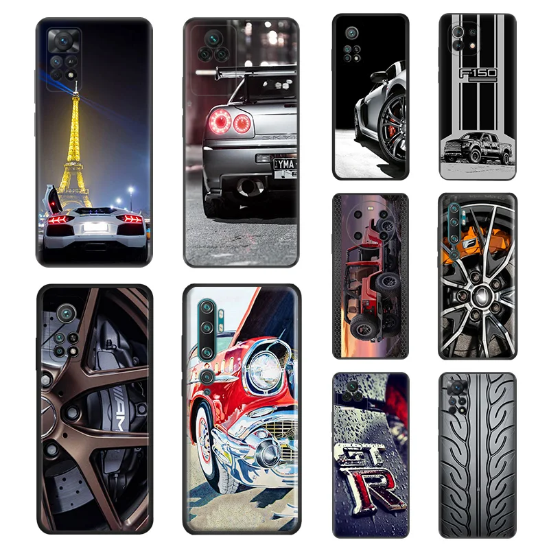 Custodia Per Telefono Per Redmi Note 12 12S 11 11S 10 4G Lite 10S Note10 Pro 9 9T 8 8T 7 9S Gtr Super Car Camera Cover Protettiva