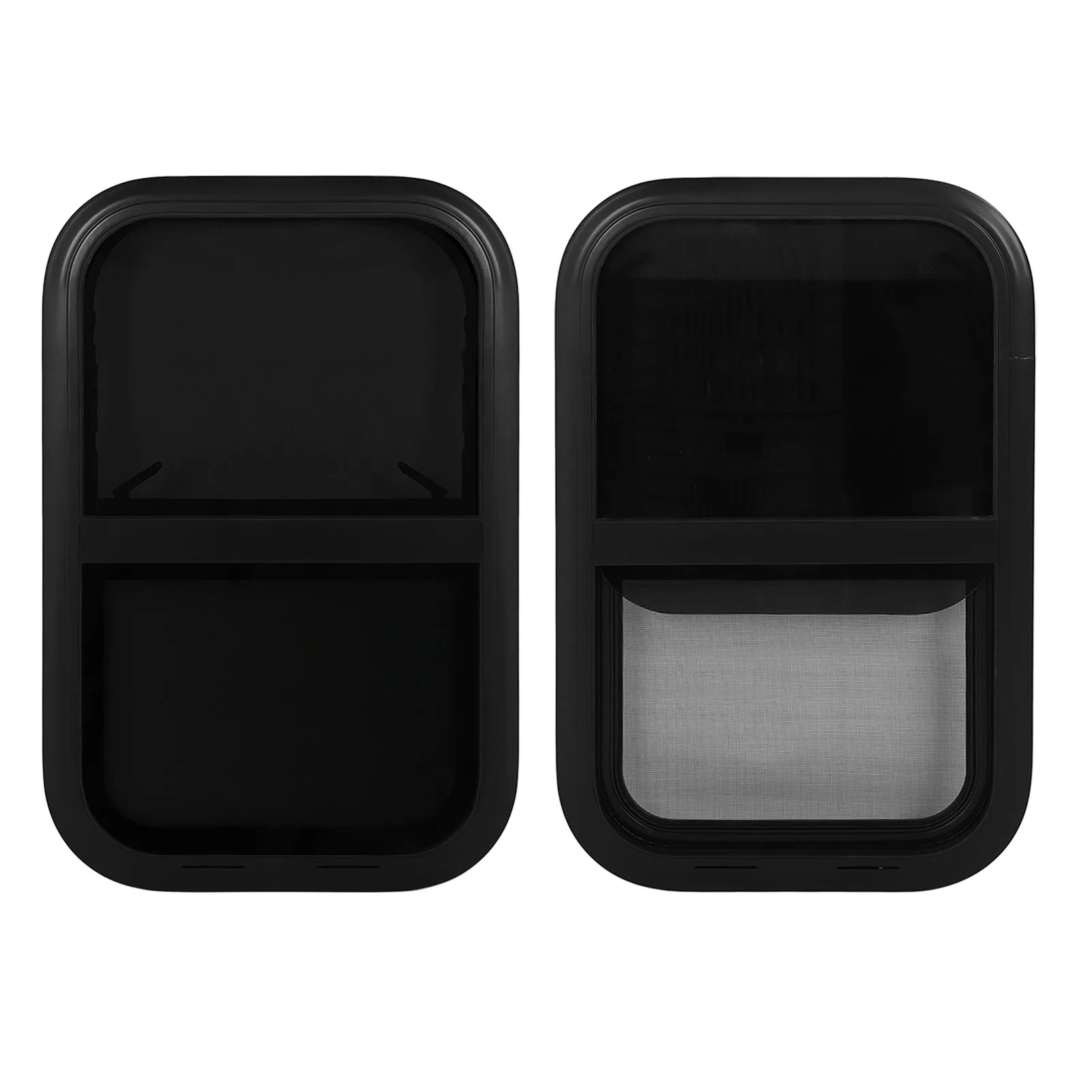 

700*400 мм RV закругленные Вертикальные Раздвижные окна закаленное стекло Горизонтальное раздвижное Стекло Замена с отделкой насекомых экран