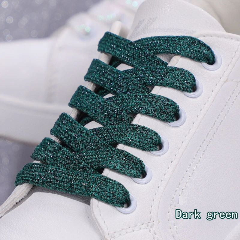 Lacci Glitterati Con Strass, Argento, 120 Cm. 2 Pezzi, Con Punta In Acciaio Inox. Perfetti Per Scarpe Da Ginnastica, Sneakers O Per Un Look Da Festa. - 4