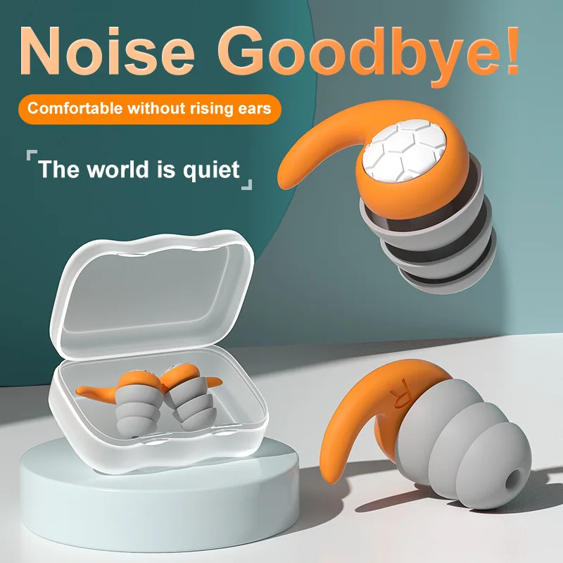 

1Pair Sleeping Ear Plugs Noise Reduction Tapones Oido Ruido Soft Oordopjes Earplug Waterproof Tapones Para Dormir Earplugs