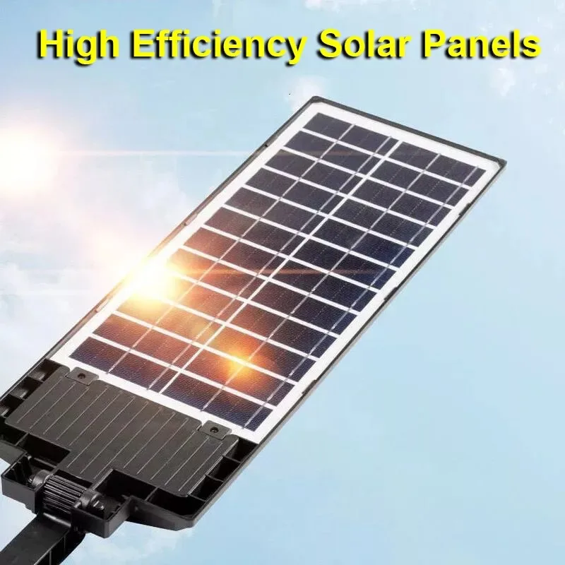 LED 3 Mode Solar Panel Street Light Outdoor Solar Lamp LED Garden Lamps Waterproof Solar Lighting System Remote Control Lamp