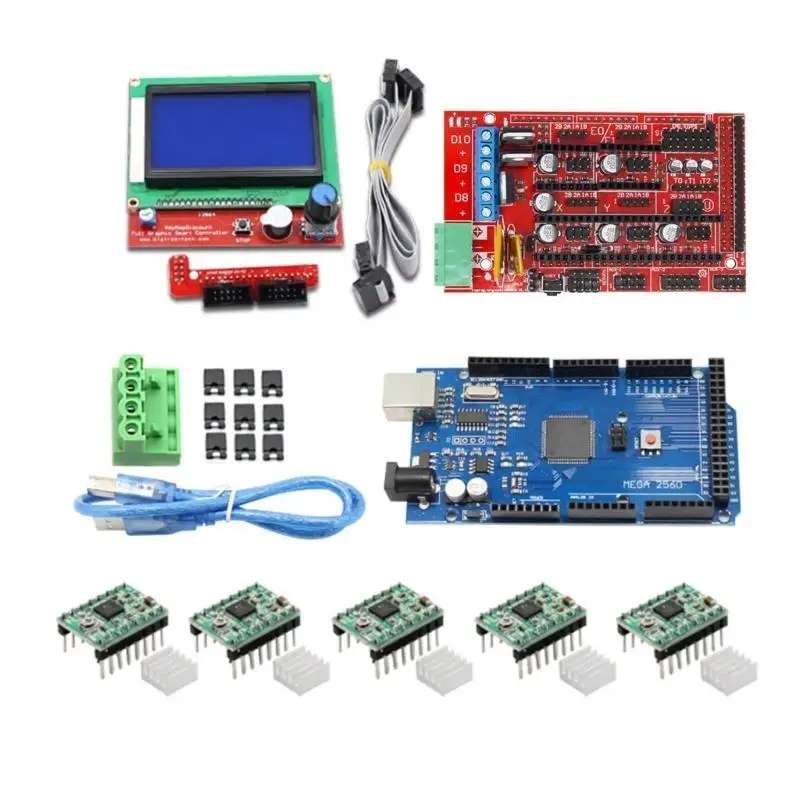652f -Drucker Steuerplatine MEGA2560R3 Ramps 1.4 Controller A4988 Stepper -Treiber – Detail 8
