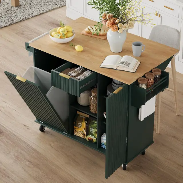 Rolling Kitchen Island Cart 3