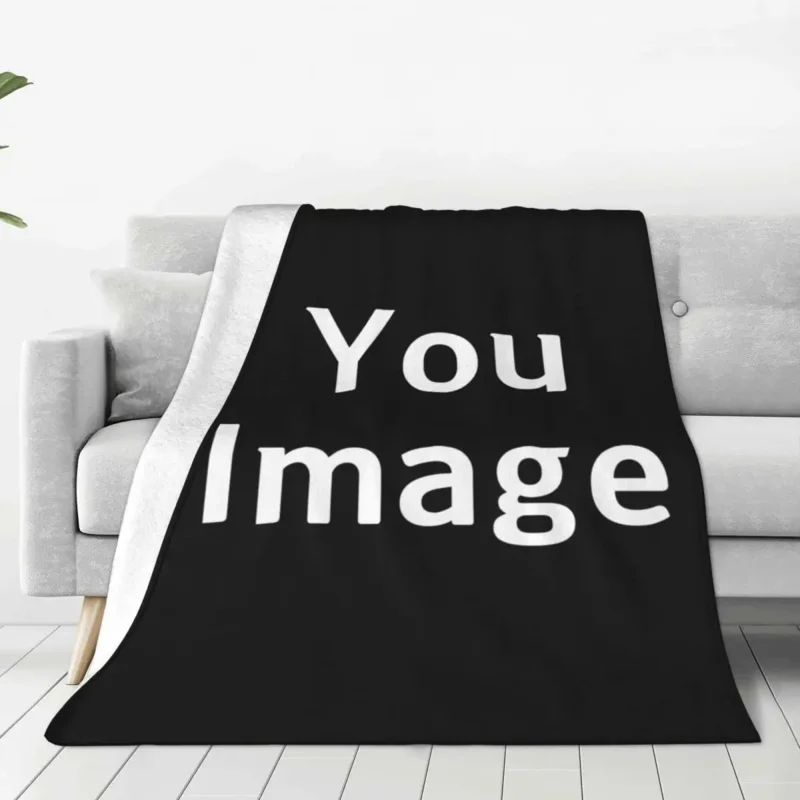 

Custom Personalized Picture Customize Flannel Blanket Customized Photo Gifts Soft Throw Blanket Travel Bedspread Sofa Bed Cover