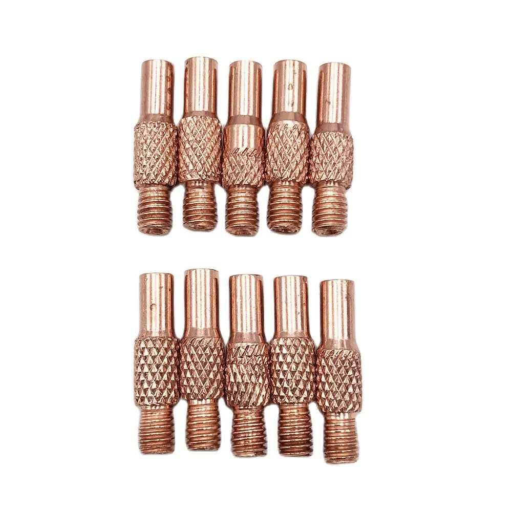 Free Shipping 10pcs NBC200 NBC-200 NBC-200A Nozzle Contact Tip Fit MIG Spool Gun Push Pull Feeder Aluminum Steel Welding Torch free shipping 2pcs lot 3d printer ultimaker 2 um2 stainless steel 5x8x12mm feeder knurled wheel extruder drive gear