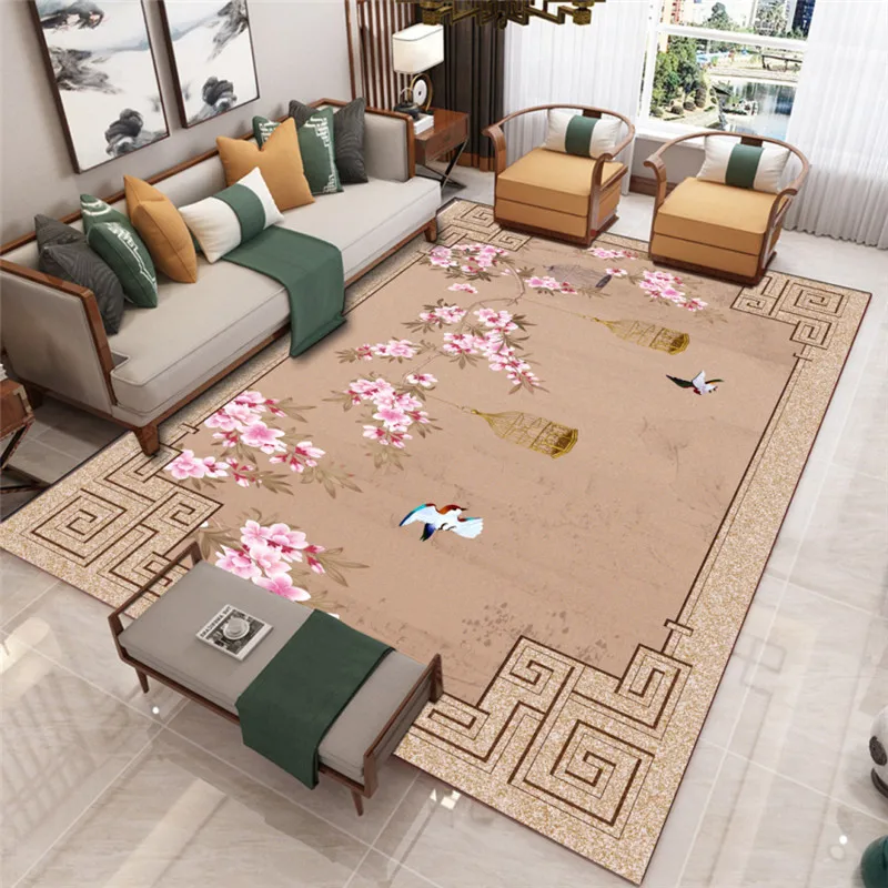 VIKAMA Chinese Carpet Large Area Living Room Non-Slip Mat Home Decoration Bedroom Blanket Study Tea Room Full Carpet decorative carpet,plush carpet,non slip carpet,imitated cashmere carpet