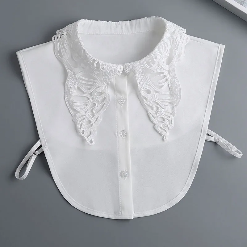 

Female Lapel Half Shirt Fake Collar for Women Faux Col Removable False Collar Woman Sweater Shirt Detachable Collars