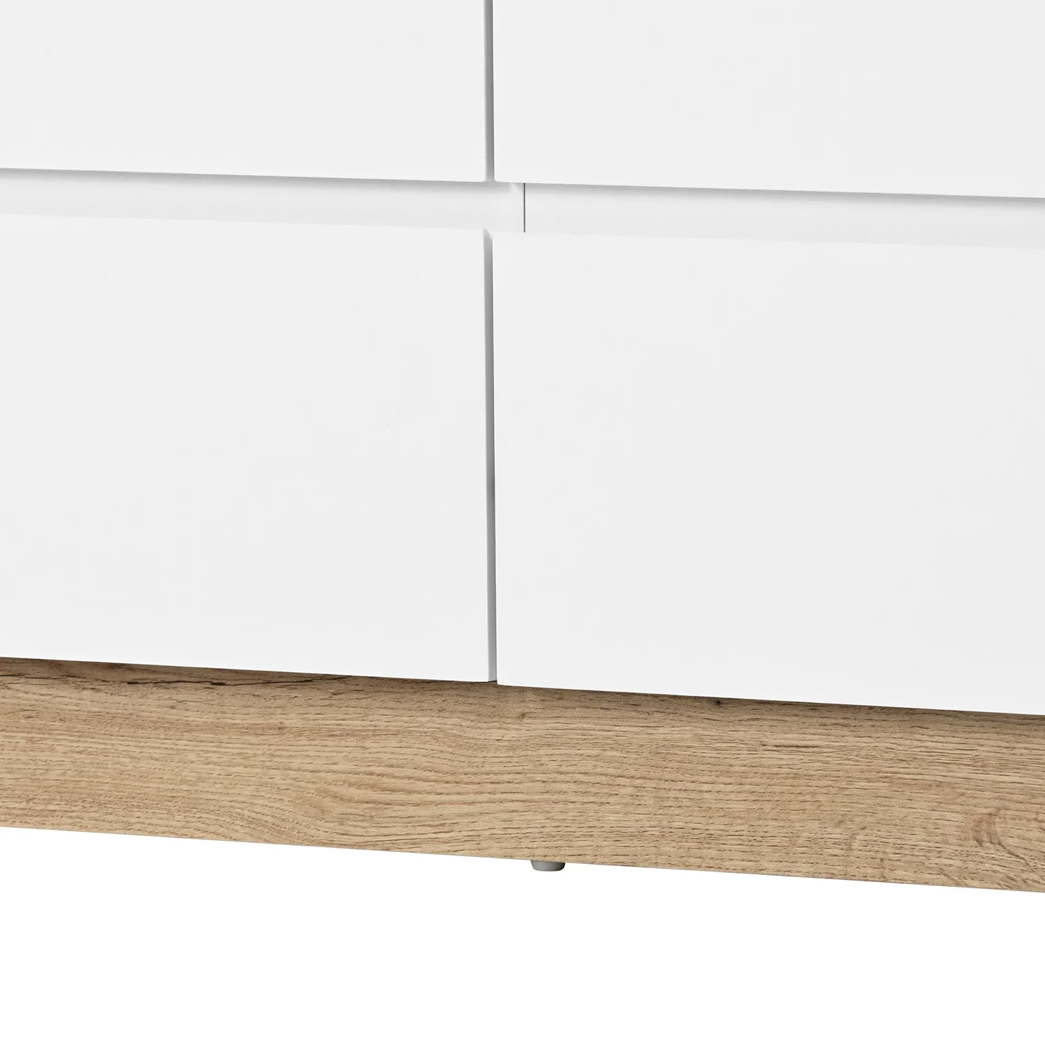 White Cabinet Clothes Dresser Wood Oak Storage Drawers Wardrobe Chest Closet TV Cabinet for Hallway Bedroom Living Room – Detail 14
