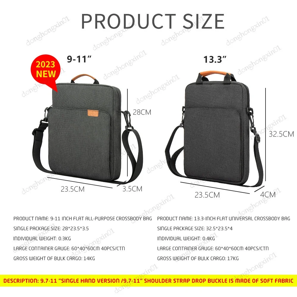Bolsa de Manga de Ombro Impermeável Tablet Ipad Pro Pouch 12 11 13 Ipad 7th 9th 8th 7th Air 2023 2023 - Imagem 2