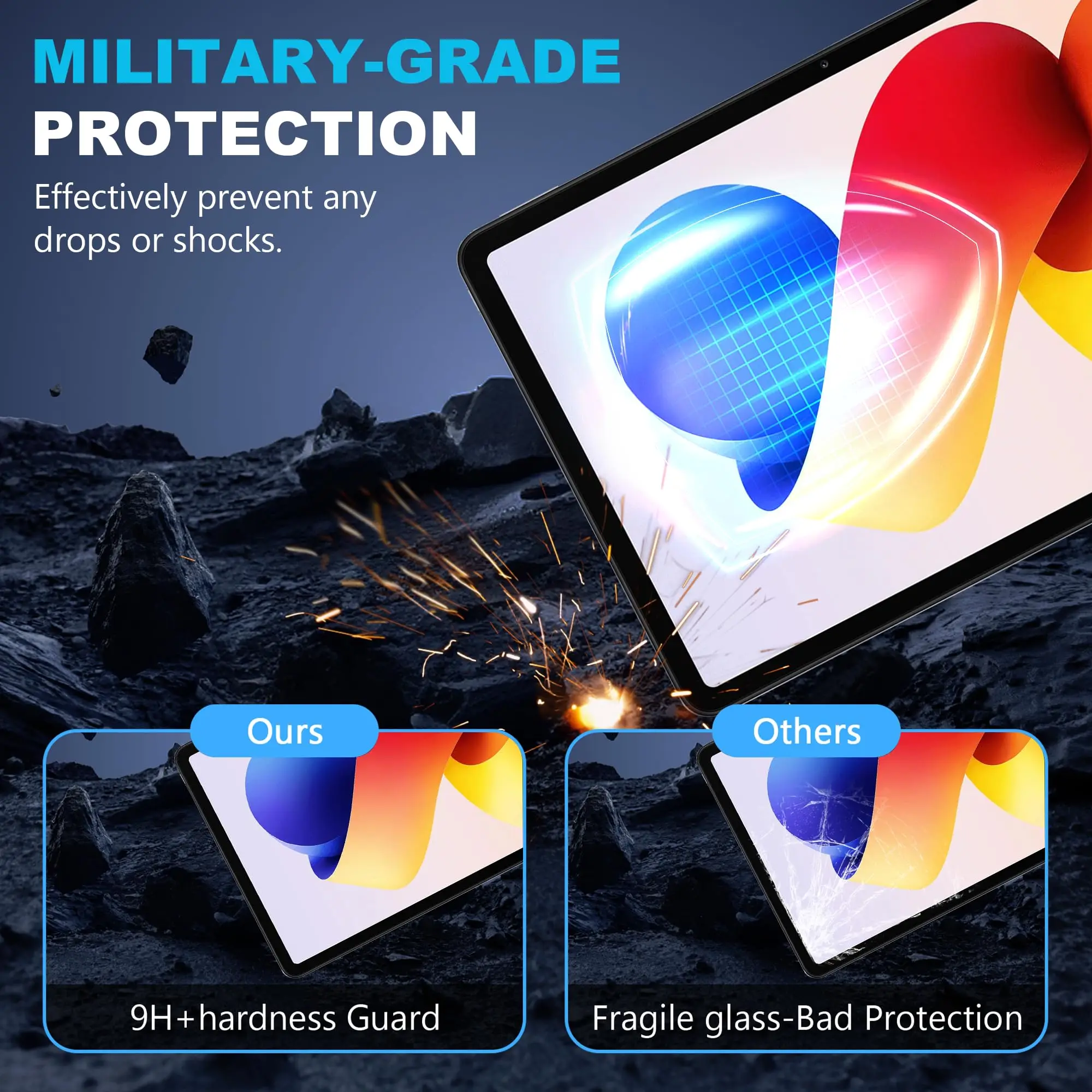 Premium Tempered Glass Screen Protector - 9H Hardness, HD Clarity, 12.1
