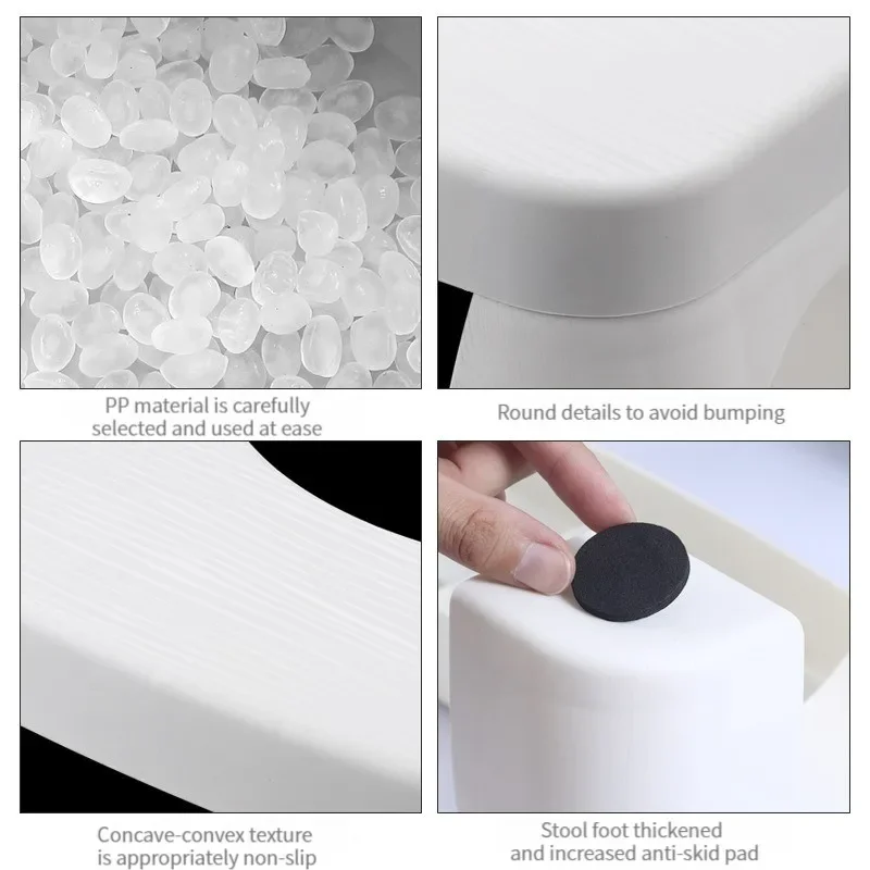 Collapsible Toilet Squat Stool Non Slip Portable Step 1 PCS toilet seat stool