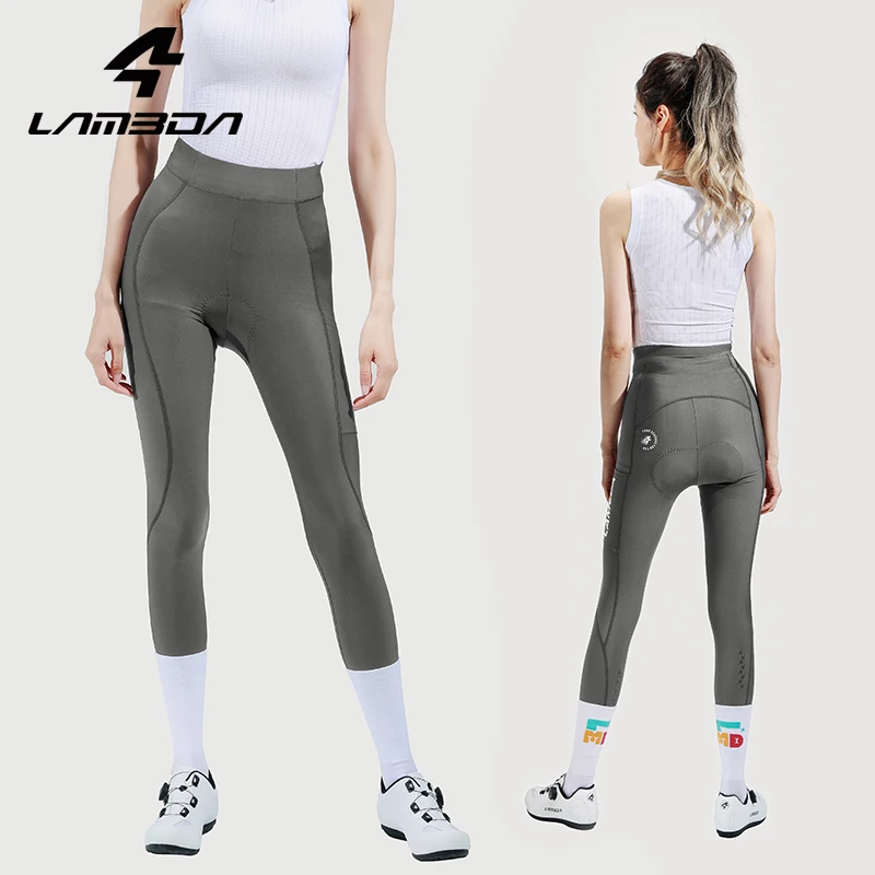 LAMEDA women's cycling pants double EI arrow sun protection cycling trousers with pockets high waist outdoor Long pants